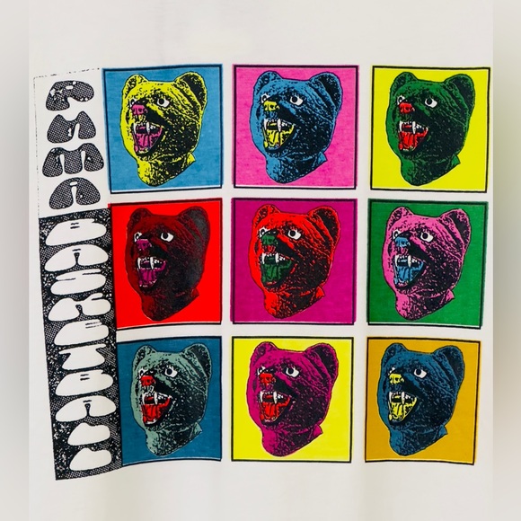 PUMA - White Unsex Basketball T- Shirt Puma Bear Print On Front. Medium NWT - Picture 4 of 10